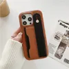 リストバンドストラップリッチ穀物革革携帯電話ケースiPhone 15 Plus 14 13 12 11 Pro Max XR XS Sturdy Stylish Card Slot Lychee Print Wallet Kickstandバックカバーショックプルーフ