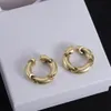 BAL Orecchini a bottone in acciaio al titanio per donna squisita semplice moda C diamante color oro anello orecchini da donna amore regalo gioielli