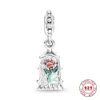 Hot Castle Bead Princess Apple Herocross Charm Sterling Sier Dangle Pendant Fit Bracelet DIY for Women Love Jewelry