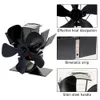 Mini Kachel Fan Warmte Aangedreven Open Haard Hout Ecofan Rustig 5 Blade Home Winter Warme Distributie 240108