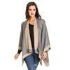 Stora halsdukar Winter Scarf Cashmere Poncho Women Bohemian Shawls Tribal Fringe Hoodies Filtar Cape Shawl Ponchos and Capes 240108