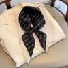 Lenços lenço de seda senhora faixa de cabelo saco moda xale e envoltório cabeça para mulheres bandana neckerchief feminino hijab meninas bandana