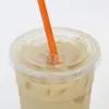 700 ml 24 Ozclear Plastic Cups With Lids For Iced Cold Drinks Coffee Tea Smoothie Bubble Boba Disponible Stor storlek 240108