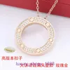 Car tires's Necklace for women and men online store Gold Plated Card Single Ring Big Cake 18K Rose Fashion Screw Set Diamond Pendant With Original Box Pan YJ