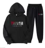 2024 Tracksuit Mens Nake Trapstar Track Sleits Hoodie Europe American Basketball Football Two-pièces avec une veste à manches longues pour femmes Trapstarf printemps M-3XL