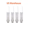USA Warehouse In Stock Th205 Glass Tank Oil Atomizers Ceramic Coil Empty Tank 510 Thread Thick Oil Atomizer Vaporizer Pen Disposable Cartridges