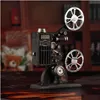 Dekoratif Nesneler Figürinler Retro Nostaljik Film Projektör Modeli Props Yaratıcı Sinema Çekim Dekorasyon Reçine El Sanatları 201210 D DHRR3