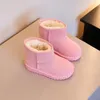 Princesse bottes de velours épais enfant en bas âge mode Sneaker en peluche chaud enfants bottes de neige hiver enfants filles paillettes coton chaussure 240108