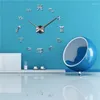 Duvar Saatleri Sessiz Akrilik Ayna Sticker DIY Büyük Saat Modern Tasarım Takım Anlatımı Ev Sanat Dekorasyon Çıkartmaları