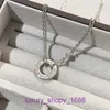 Car tires's necklace heart necklaces jewelry pendants Gold Necklace 2024 New 18K Plated Light Luxury Small Rose Cake Big Collar With Original Box