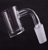 Banger à dessus plat XL Quartz Banger 5mm bas cou court 25mm OD 10mm 14mm 18mm mâle femelle clous sans dôme pour dab rig2248131