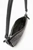 Kvällspåsar 2024 Spring Summer Black Rivet Hobo Tote Handväska Luxury Bag Bolsas för kvinnor