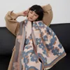 Autumn and Winter New Colored Versatile Imitation Cashmere Wind Warmth Scarf Flower Tassel Elegant Women's Shawl