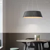 Pendant Lamps Modern Minimalist Black White Aluminum Round Ceiling Lamp LED Dimmable Bedroom Living Room Indoor Lighting Decor Hanging