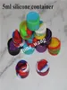 Silicone Non stick Wax Containers dab jar Colorful 3mL 5mL 7mL mini Waxy Jars Concentrate Case FDA approved ecig box2312586