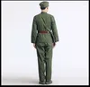 Abbigliamento etnico Guerra di Corea Cina Forza terrestre Vecchia uniforme dell'esercito Soldati del Vietnam Abiti Spettacolo teatrale Nostalgia Costume militare Vestiti della guardia rossa