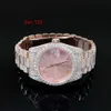 2023 Luksusowe dostosowane automatyczne vvs d Moissanite Watch Women's Blawling with Diamond