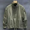 Av Ceketler Erkekler Bahar İnce Askeri Yeşil Taktik Ceket Hendek Dış Giyim Uçuş Pil Palto Bombacı Ordusu Pamuk Parka Giyim