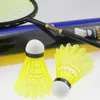 12pcs Nylon Shuttlecocks with Strong Cork Head Plastic Badminton Training Ball High Speed Badminton Balls PR Sale 240108