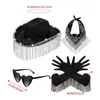 Boinas 652F Cosplay Sombrero de vaquero para mujer WesternStyle Top Pañuelo Bufanda Corazón Gafas de sol Despedida de soltera Accesorio de disfraz