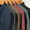 Wafel Mannen High-End Korte Mouwen T-shirt Zomer Licht Luxe Ijs Zijde Business Naadloze Revers Polo Shirts Dunne Gedeelte 240109