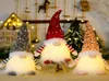 Noël Gnome en peluche jouets lumineux maison décoration de noël nouvel an Bling jouet cadeaux de noël enfants père noël bonhomme de neige ornement DD6581506850