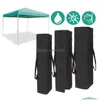 Tentes et abris 210D Polyester Auvents extérieurs Tente Sac de rangement Pavillon noir Auvent Poignée Conception Durable Gazebo Cam Fournitures D Dhoeb