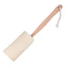 Brosse de bain luffa naturelle avec Long manche en bois, exfoliante pour peau sèche, douche, épurateur corporel, masseur Spa 9616751