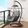 Mobília de acampamento confortável girando pendurado cadeira suporte rattan adultos metal jardim rede designer chaise suspender casa decoração