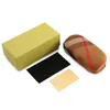 Customized variety of sunglasses case suppliers Sunglasses accessories wholesale high-quality glasses protective packaging classic brown red