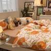 Ensembles de literie Couple de couette nordique couvercle 135 draps de lit de lit ensemble de couvre-lit à double feuille confort