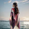 WeHelloEthnic Poncho for Women Soft Knitted Stripe Tassel Cardigan Shawl Coat Overlays Rosita Cape Dropship 240108