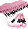 Pincéis de maquiagem Pro 32 unidades rosa bolsa bolsa estojo superior macio conjunto de pincéis de maquiagem cosmética T7012621919