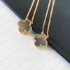 Classic Four Leaf Clover Necklaces Pendants Mother-of-Pearl Stainless Steel Plated 18K for Women Girl Valentine's Mother's Day Engagement Jewelry-Gift wholesale