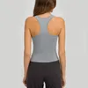 Yoga Outfit Ebb To Street Sports Soutien-gorge rembourré côtelé Crop Tops Fitness Gilet Sportswear Dames Active Wear Plus Taille Gym Tank