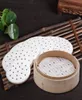 400PCLOlot Bamboo Parowanie parzenia papieru papieru Papier 16 Rozmiar Warzywa Dim sum garnek parowa nonstick wkładki do pieczenia lx08149701126