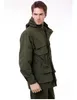 Men's Trench Coats 2024 Military M65 Coat Pure Cotton Outerwear Fleece Windbreaker Multi Pocket Tactical Jacket Men Clothing