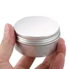 Botellas de almacenamiento 36Pack 80ml Contenedores de latas Té Caja de aluminio Caja de labio de metal redondo con tapa de tornillo para