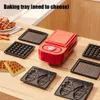 Takoyaki Pancake Maker Sand Waffle Timed Electric Household Baking Breakfast Machine Multifunction 240109