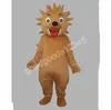 Simpatico riccio sorridente mascotte costumi personaggio dei cartoni animati di Natale vestito vestito personaggio carnevale Natale Halloween adulti taglia festa di compleanno vestito all'aperto