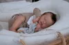 NPK 19inch Full body silicone vinyl Reborn Doll born Baby Size loulou boy doll 3D Skin High quality Gift 240108