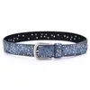 SUPSindy Woman Belt Star Geometric Rivet Pin Buckle Pu Belt för kvinnor Europeiska mode av högsta kvalitet Faux Leather Strap Jeans 240109