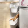 Rangement de cuisine facile à installer, armoire à Base coulissante pratique, tiroirs en PP muraux pour Bar