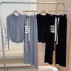 Kvinnors tvåstycksband Band Kvinnors Knited tröja Sutis Casual Hood Pullober Löst passar full längd 2 Set Tracksuits Women Sport Tops