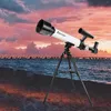 Teleskopet Travelförstoring okular för nybörjare Professionell bärbar lättvikt med Find Scope Astronomy Refractor