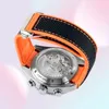 Nylon Watch -полоса резиновая кожаная сторона для Omega Planet Ocean 215 600M Man Strap Black Orange Grey 22 мм 20 мм с инструментами3267225