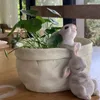 クリエイティブフラワーポットバルコニーガーデンシミュレーション素敵なウサギガーデニングプラントの装飾造園小動物鉢植え240109