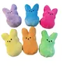 USA Warehouse Sublimation 15cm Mini Easter Bunny Peeps Plush Doll Pink Blue Yellow Purple Dolls for Childrend Toy Soft Plush Toys Gift Easter Gift