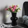 Vases minimaliste ornement vase rouge en céramique pour la décoration de la maison moderne créative rétro plante salon/décoration de chambre à coucher