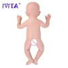 IVITA WG1519 19 inch 3700g 100% Full Body Siliconen Reborn Babypop geboren Meisje Baby Realistisch Ongeverfd DIY Blank kinderen Speelgoed 240108